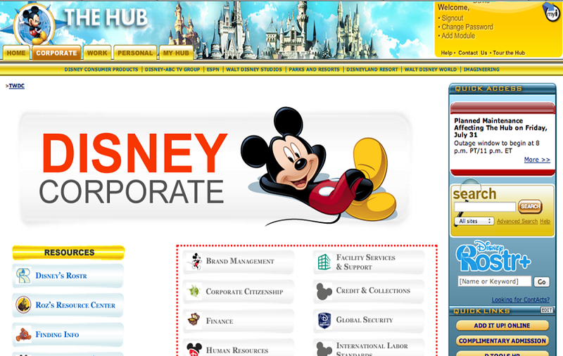 Disney Hub Logins